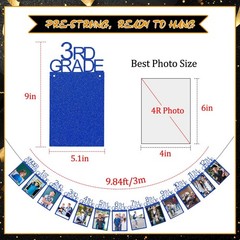 Graduation Party Decoration Class of 2026 K-12th Grade Graduation Photo Banner