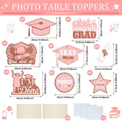 32 Pcs Graduation Party Decorations Graduation Centerpiece Sticks Congrats Grad