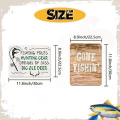 Fishing Party Decorations – 9 PCS Gone Fishing Birthday Party Decorations for…