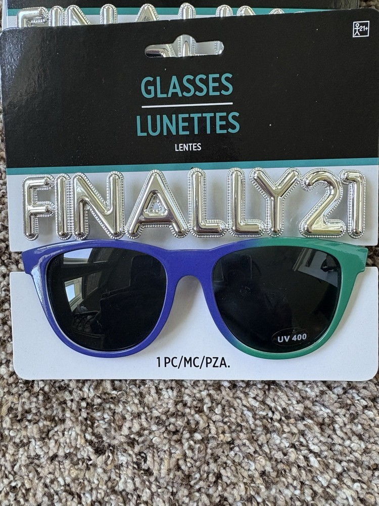8 Pair 21st Birthday Novelty Sunglasses Finally Legal, Adulting, Alcohol, Drink