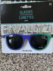8 Pair 21st Birthday Novelty Sunglasses Finally Legal, Adulting, Alcohol, Drink