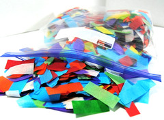 Multicolor Mix Tissue Paper Confetti Rectangles Biodegradable Flutter 2″ x 3/4″