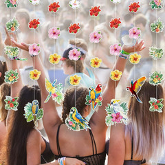 Hawaiian Party Decorations Hawaiian Flower Tropical Birds Garland Door Decoratio