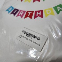 Fecedy Colorful Happy Birthday Banner Bunting