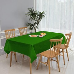 3 Pack Green Disposable Tablecloth, 54″ x 108″ Plastic Table Covers, Decorati…