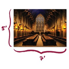 ConQuest Journals Harry Potter Hogwarts Great Hall Backdrop Wall Banner, Larg…