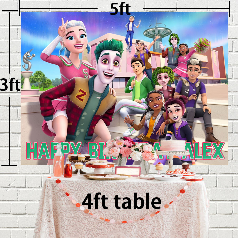 Zombie The Re Animated Personalised Custom Banner Backdrop Party Supplies Gift