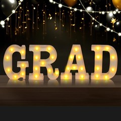 Grad Light up Letters for 2026 Graduation Party Decorations, 2026 Graduation Dec