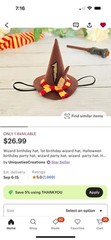 Harry Potter First Birthday Party Decorations- High Chair Banner, Party Hat,More