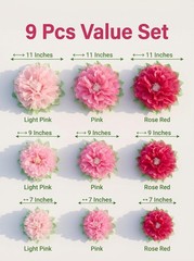 Pink Flower Wedding Centerpiece Party Backdrop Nursery Room Wall Home Decorat…