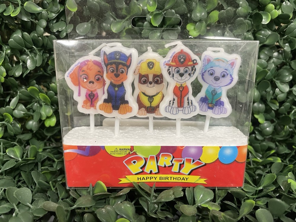 NEW Paw Patrol Birthday Cake Candles – Kids Party Decorations – Fast Shipping!