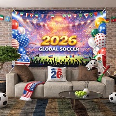 2026 Global Soccer Banner International Soccer Event Party Decorations Soccer…