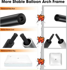 Chamvis Balloon Arch Kit, 9FT Height & 10FT Width Adjustable Balloon Arch Stand