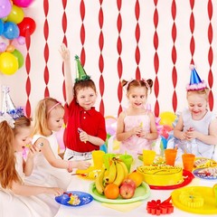8 Rolls Red Crepe Paper Streamers Christmas Party Photo Booth Backdrop 656FT