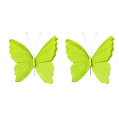 Garden Butterfly Decorations 2pcs 3D Paper for For parties Festivals Decor