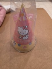Vintage Hello Kitty Birthday Party Paper Hats Pack of 8