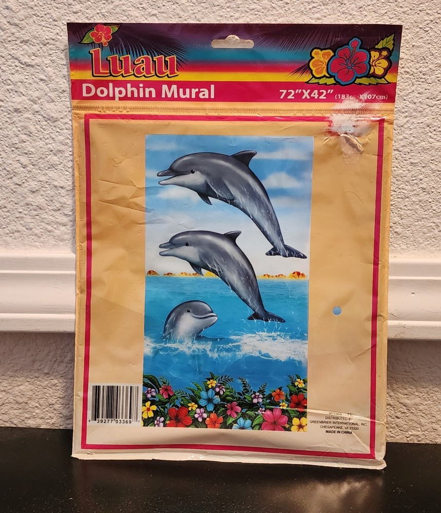 Luau Dolphin Mural 72″ X 42″