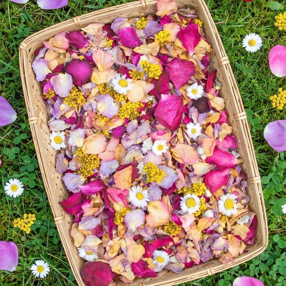 5 QT Dried Flower Petals Biodegradable Wedding Confetti Toss Rose Petals