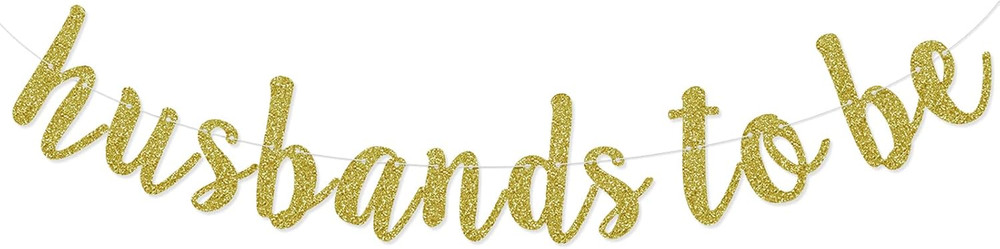 Husbands to Be Banner, Bachelor Party Decorations | Mr and Mr Engagement Decor,