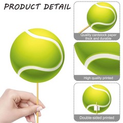 23 PCS Tennis Ball Centerpiece Sticks Theme Party Decorations Table Topper