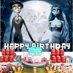 Corpse Bride Birthday Party Supplies Backdrop Banner Party Decor Birthday Gift