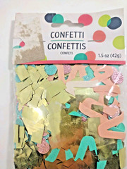 Birthday Celebration Multicolor Paper & Foil Banners, Confetti, Cupcake,Unicorn