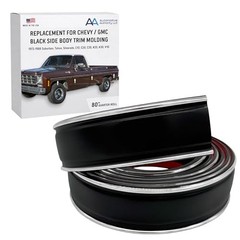 Black Side Body Trim Molding Compatible Quarter Roll – 80″ Black 2.25″ (73-88)