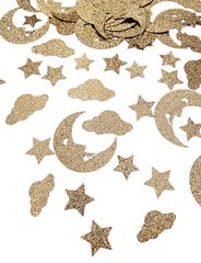 Moon and Stars Confetti, Twinkle Twinkle Little Star confetti, Stars Party Decor