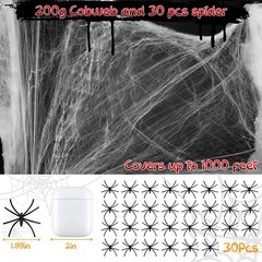 200g Halloween Decorations Outdoor Spider Web Set