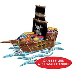 Pirate Ship Centerpiece 18.5″ x 25.5″ Paper Pirate Party Halloween Decoration