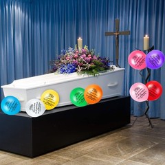 72Pcs Memorial Balloons Latex Remembrance Celebration of Life Funeral Decor