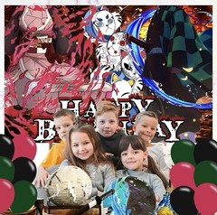 Anime Demon Slayer Birthday Party Decorations (T-54)