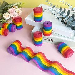 8 Rolls Crepe Paper Streamers, Rainbow Streamers Party Decorations for Birthday