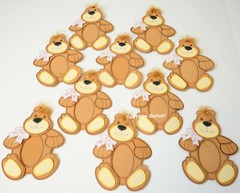 10 FOAM Bear PARTY FAVORS Teddy Bear BABY SHOWER Birthday Foam Decoration 7″