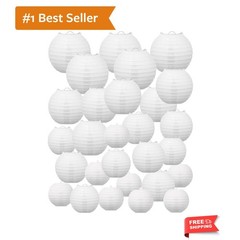 80 Pcs Paper Lanterns Bulk for Wedding, 4» 6» 8» 10» 12» Round Chinese L…