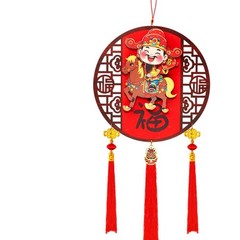 Chinese New Year Hanging Decoration God of Wealth for Parties Office Tree