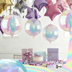 Iridescent Foil Balloons 20pcs Different Sizes Pack of 22 12 10 Inch Large Ro…