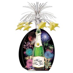 Beistle Happy New Year Champagne Centerpiece – New Years | Party Supply