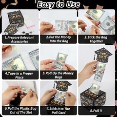 100 Pack Graduation Money Box for Cash Gift Pull ,Surprise Box Graduation Gift