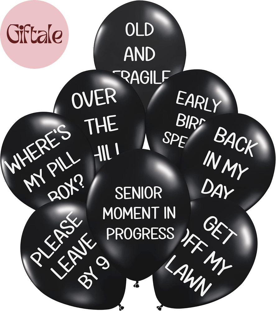 Funny Abusive Balloons | Fun Decoration for Adult Birthday Party (8 Pack Rated E