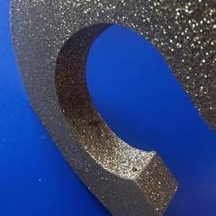 Gold Glitter Number 3 Decor