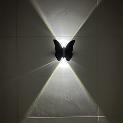 Solar Wall Light IP65 Waterproof with Unique Butterfly Design for Home Lighting