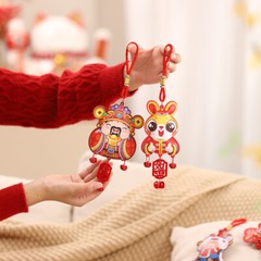 Chinese New Year of Rabbit Decor Pendant Hang Festive Ornaments Lucky Bag Home