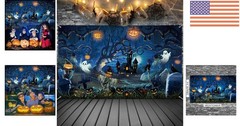 Durable 72.8 x 43.3 Inch Halloween Decoration Backdrop for Parties & Photography