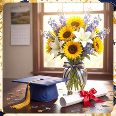 300 PCS Blue Black Gold Graduation Confetti 2026 Class of 2026 Decor