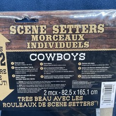 Silhouette Cowboys Scene Setter Add-On Wild Western Party Wall Decorating Kit