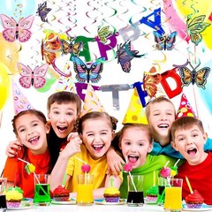 36 Pieces Butterfly Hanging Swirl Decoration Summer Spring Party Streamer But…
