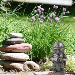 Symbolic Garden Protector Medieval Figurine Ornament Home Garden Decor