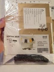 2 NIP Party Sets + 1 Partial IKEA Vinter Banners Black White & Gold+Gold Strings