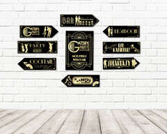 Gatsby Flapper Speakeasy Party Art Deco 1920’s Arrows & Signs Decorations